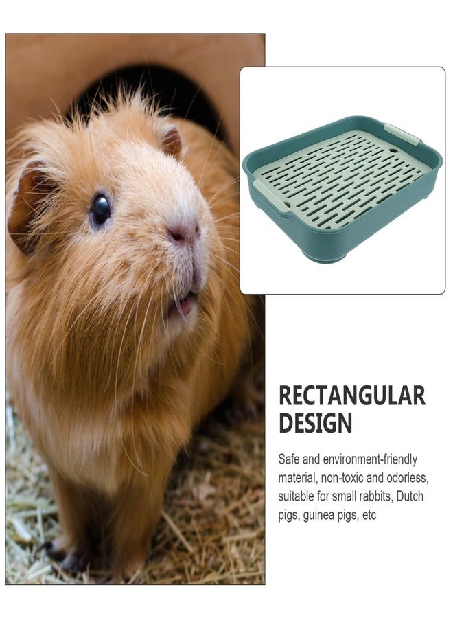 CIYODO Pet Equipment Bunny Equipment Rabbit Urine Box Guinea Pig Litter Box for Indoor Outdoor Use - Image 4